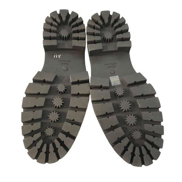 Stuart Weitzman Owen Buckle Ultra Lug Loafer Women's Burgundy Shoe 5.5B NWOB - Picture 5 of 7